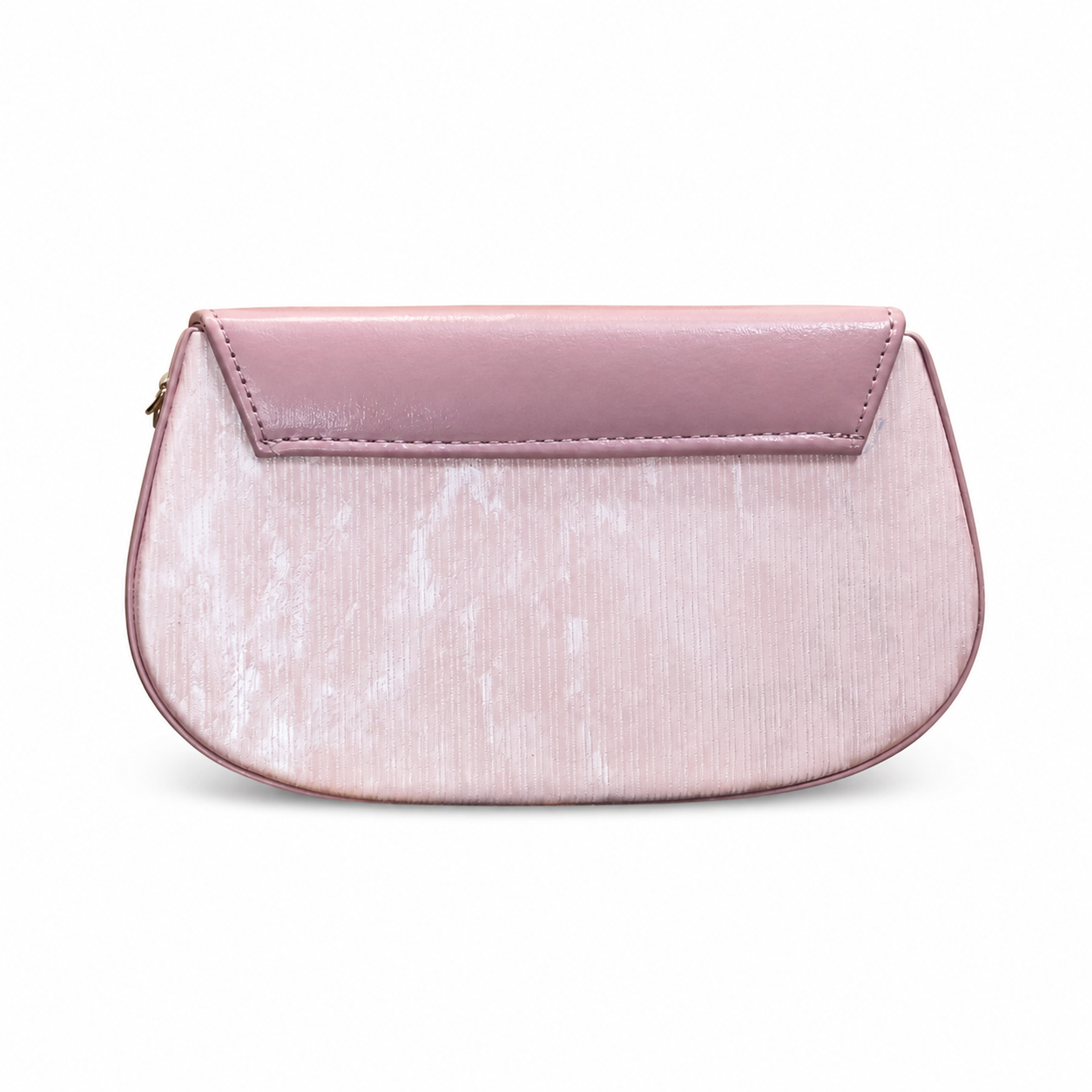 Pleated Textured Flap Chain Shoulder Bag