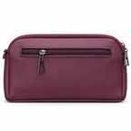 Quilted Scallop-Pattern Zipper Pouch