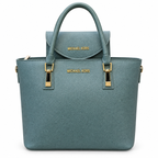Structured Handbag with Matching Accessory Pouch