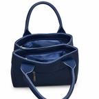 Structured Embossed Mommy Tote Bag