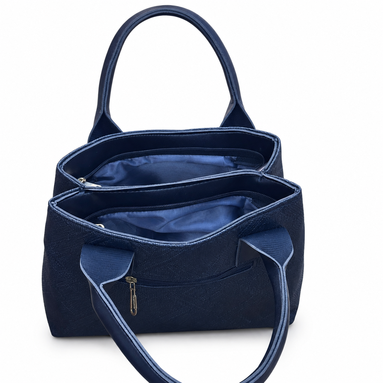 Structured Embossed Mommy Tote Bag