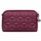 Quilted Beaded Zipper Clutch