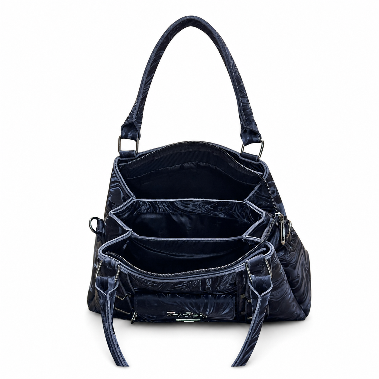 Marbled Structured Handbag