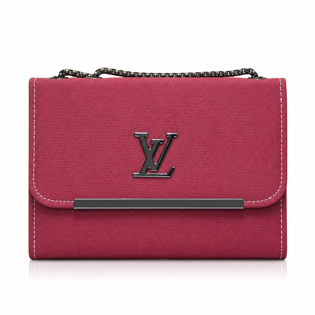 Textured Flap Chain Shoulder Bag