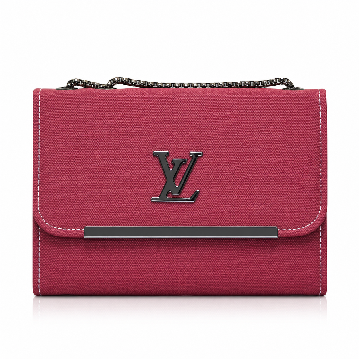 Textured Flap Chain Shoulder Bag