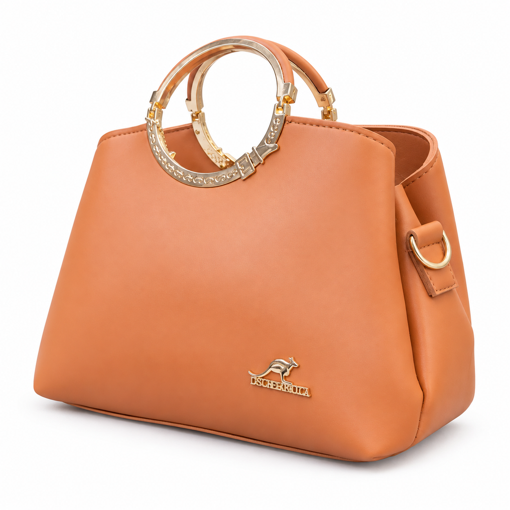 Ring-Handle Handbag
