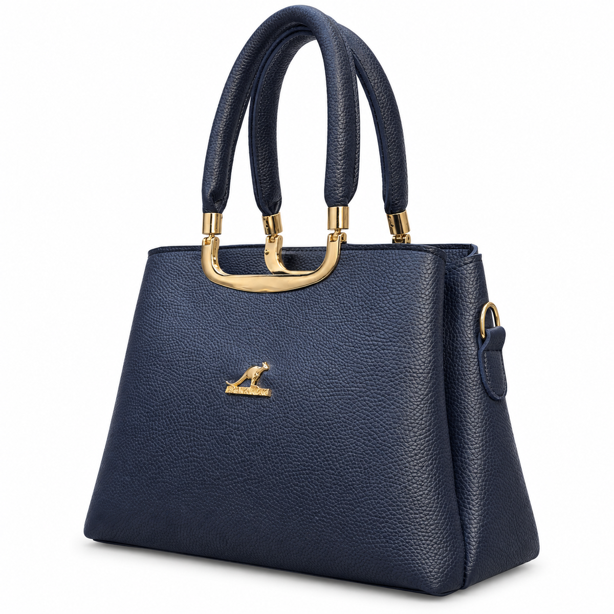 Frame Handbag with Three Interior Compartments