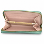 Geometric Pattern Zipper Wallet