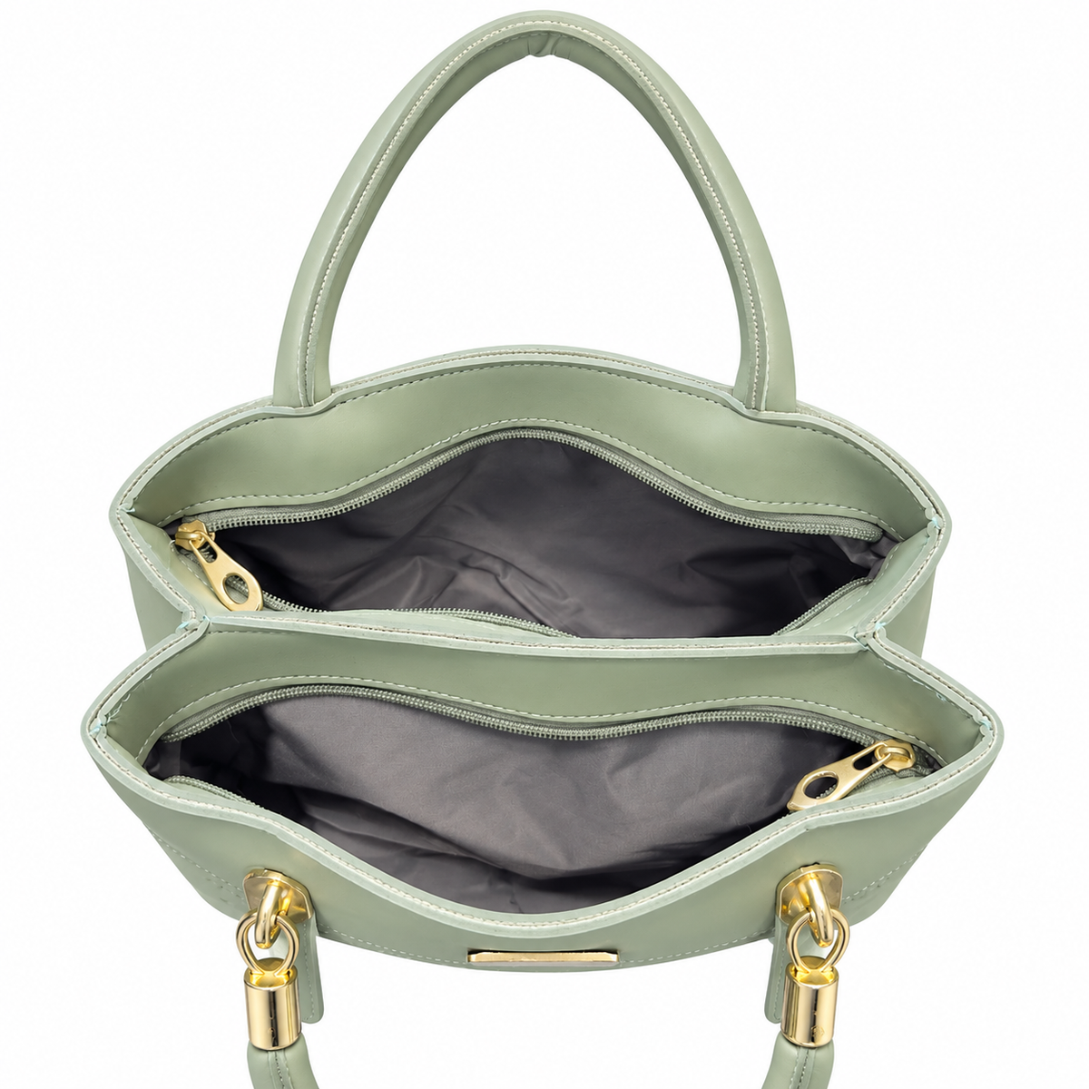 Patterned Top-Handle Handbag