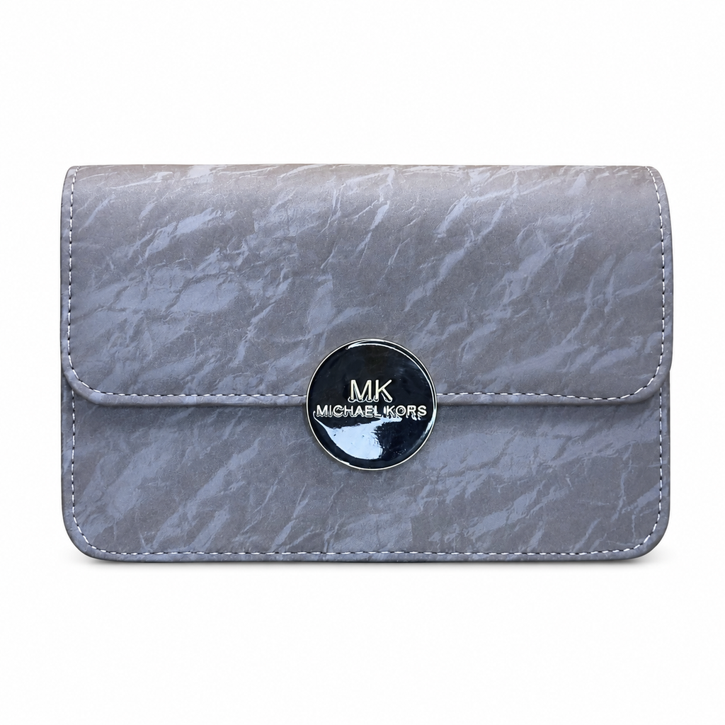 Marbled Flap Clutch Bag
