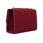 Textured Flap Chain Shoulder Bag