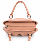 Top-Handle Handbag with Detachable Pouch