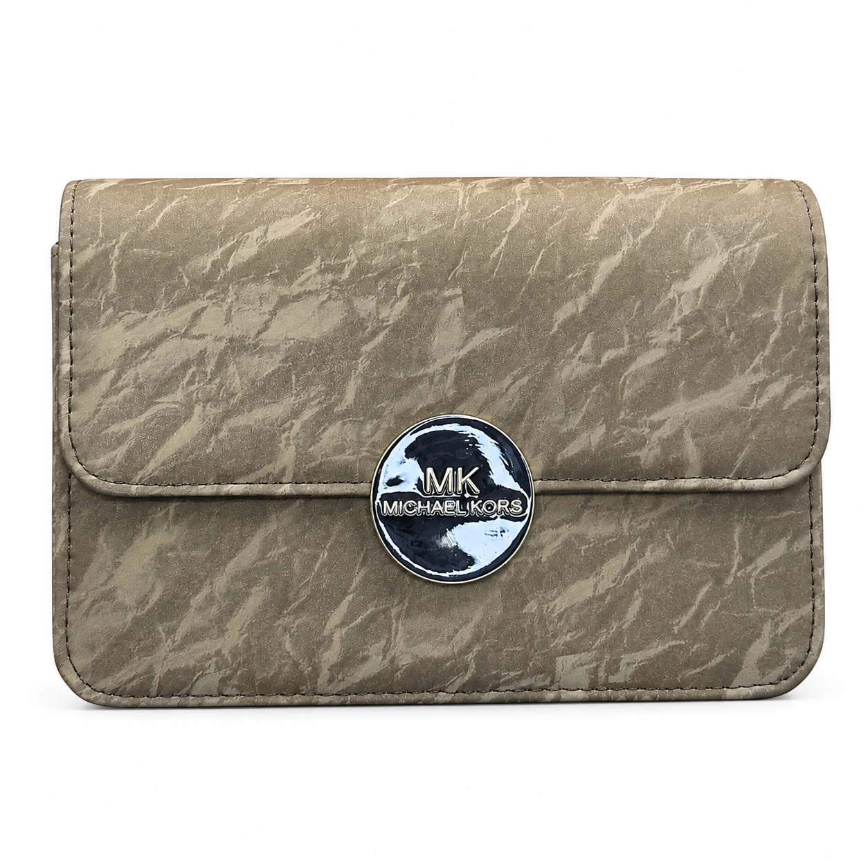 Marbled Flap Clutch Bag