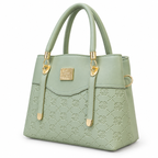 Patterned Top-Handle Handbag