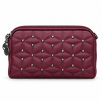 Quilted Beaded Zipper Clutch