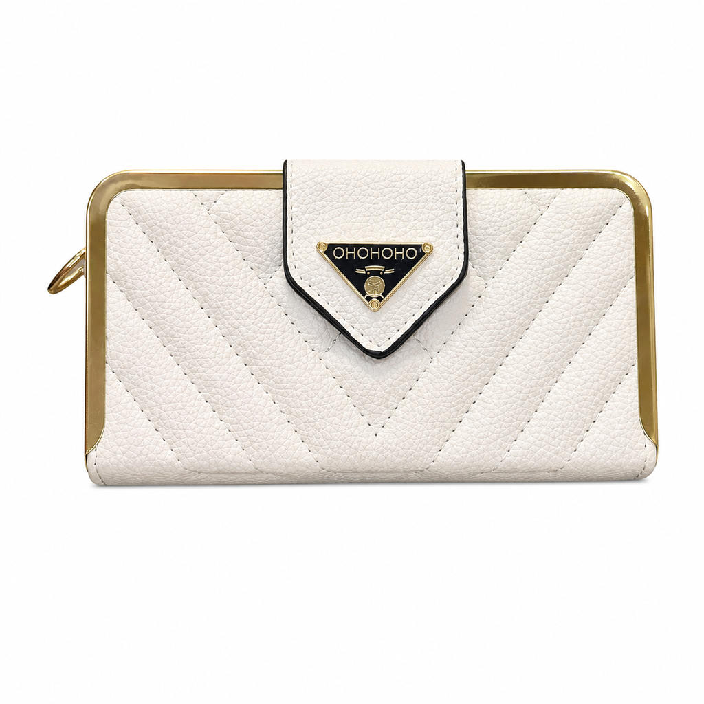 Quilted Frame Envelope Clutch