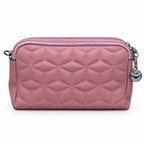 Quilted Beaded Zipper Clutch