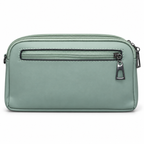 Quilted Scallop-Pattern Zipper Pouch