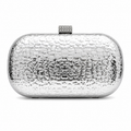 Textured Hard-Case Clutch with Crystal Clasp