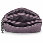 Quilted Beaded Zipper Clutch