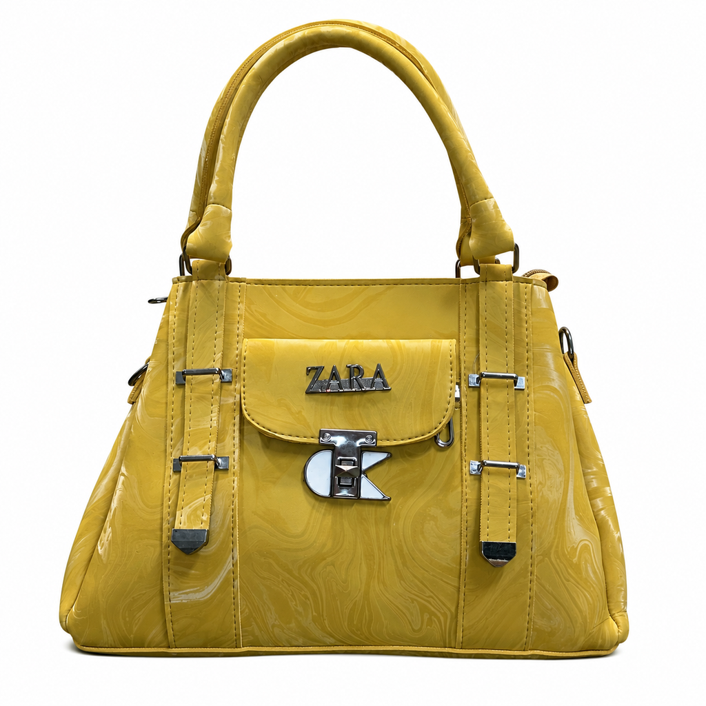 Marbled Structured Handbag