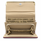 Patterned Envelope Clutch with U-Bar Detail