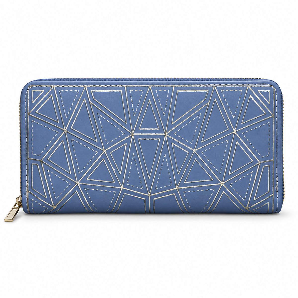 Geometric Pattern Zipper Wallet