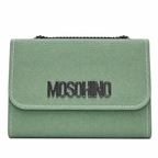 Textured Logo-Accent Flap Shoulder Bag