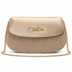 Pleated Textured Flap Chain Shoulder Bag