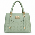 Patterned Top-Handle Handbag