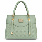 Patterned Top-Handle Handbag