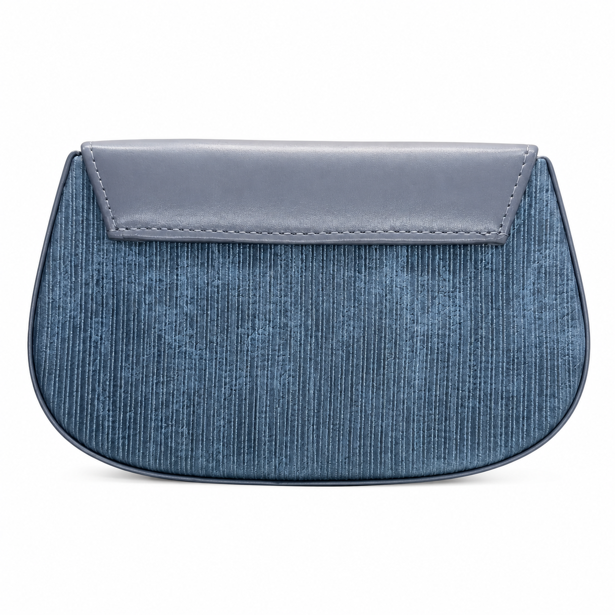 Pleated Textured Flap Chain Shoulder Bag