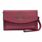 Scalloped Flap Wristlet Clutch