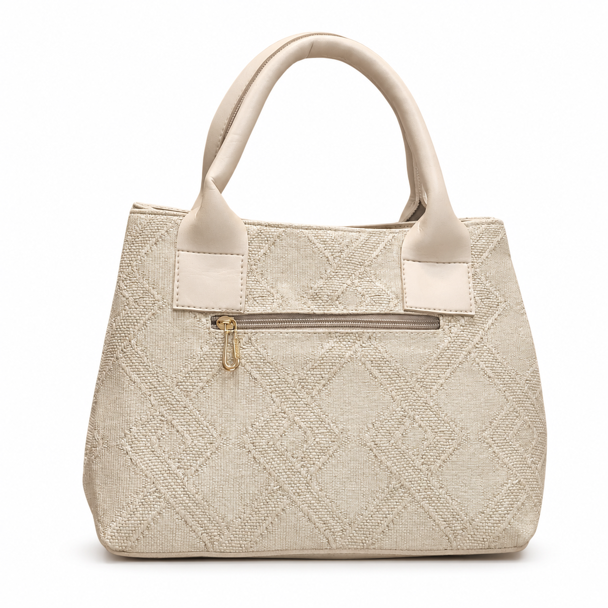 Structured Embossed Mommy Tote Bag