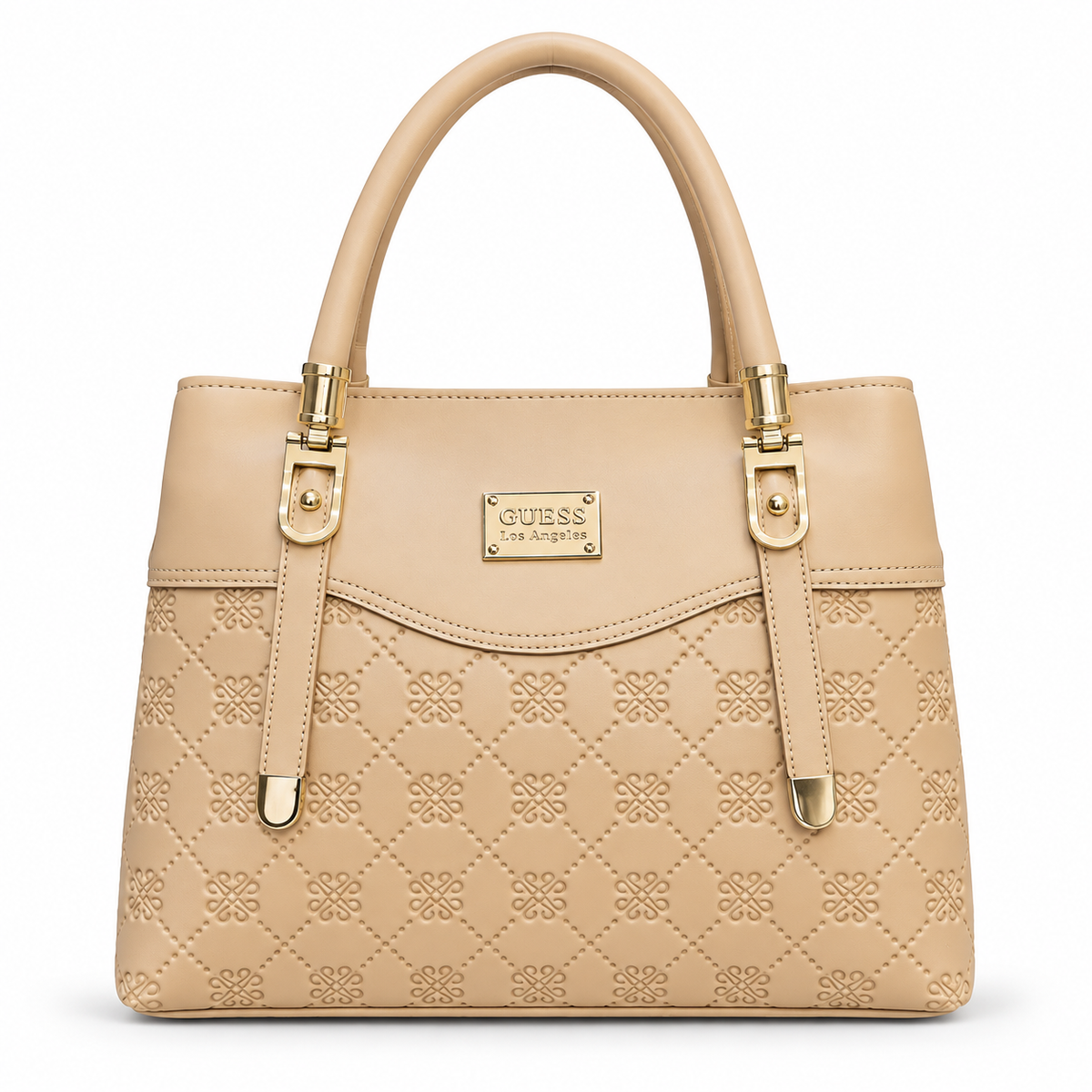 Patterned Top-Handle Handbag