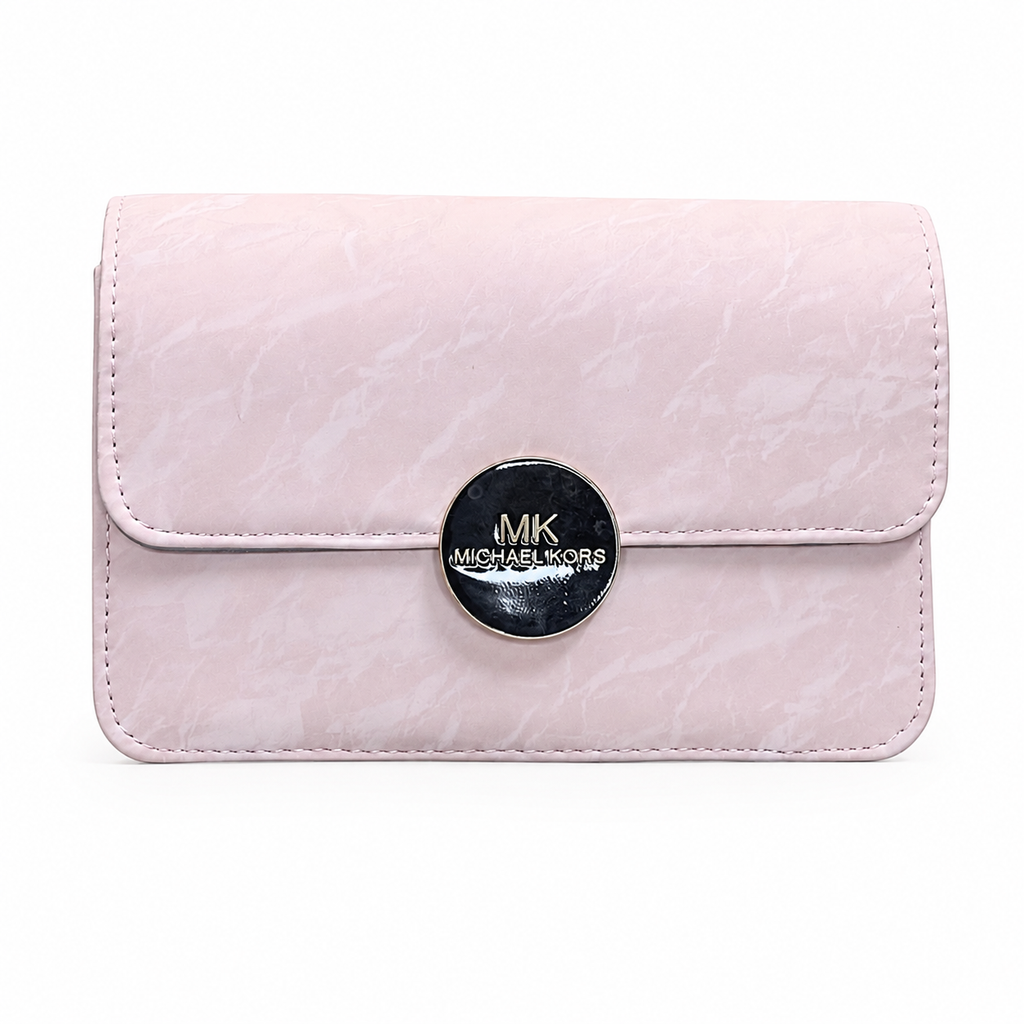 Marbled Flap Clutch Bag
