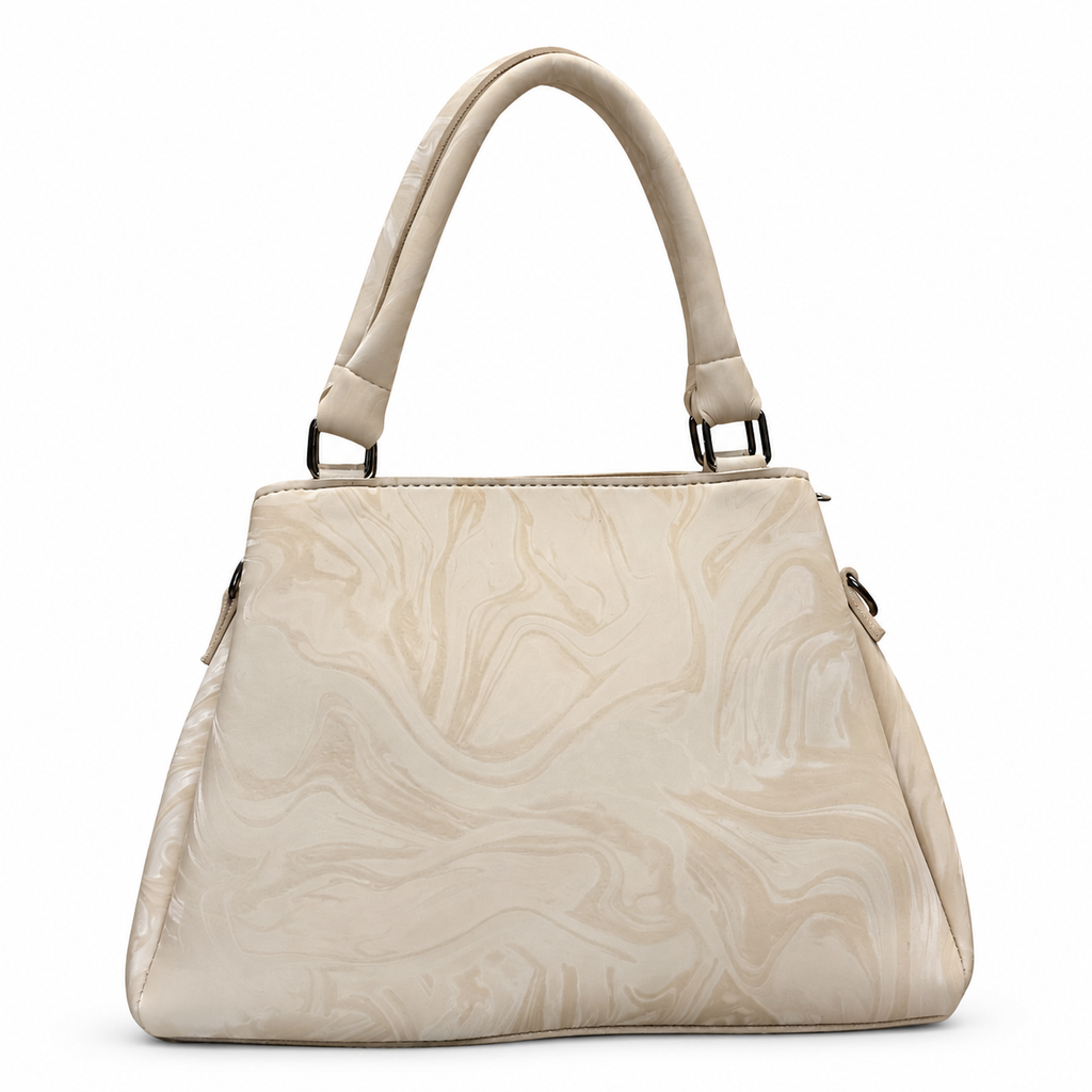 Marbled Structured Handbag