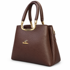 Frame Handbag with Three Interior Compartments