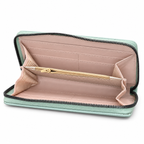 Quilted Heart-Pattern Zipper Pouch