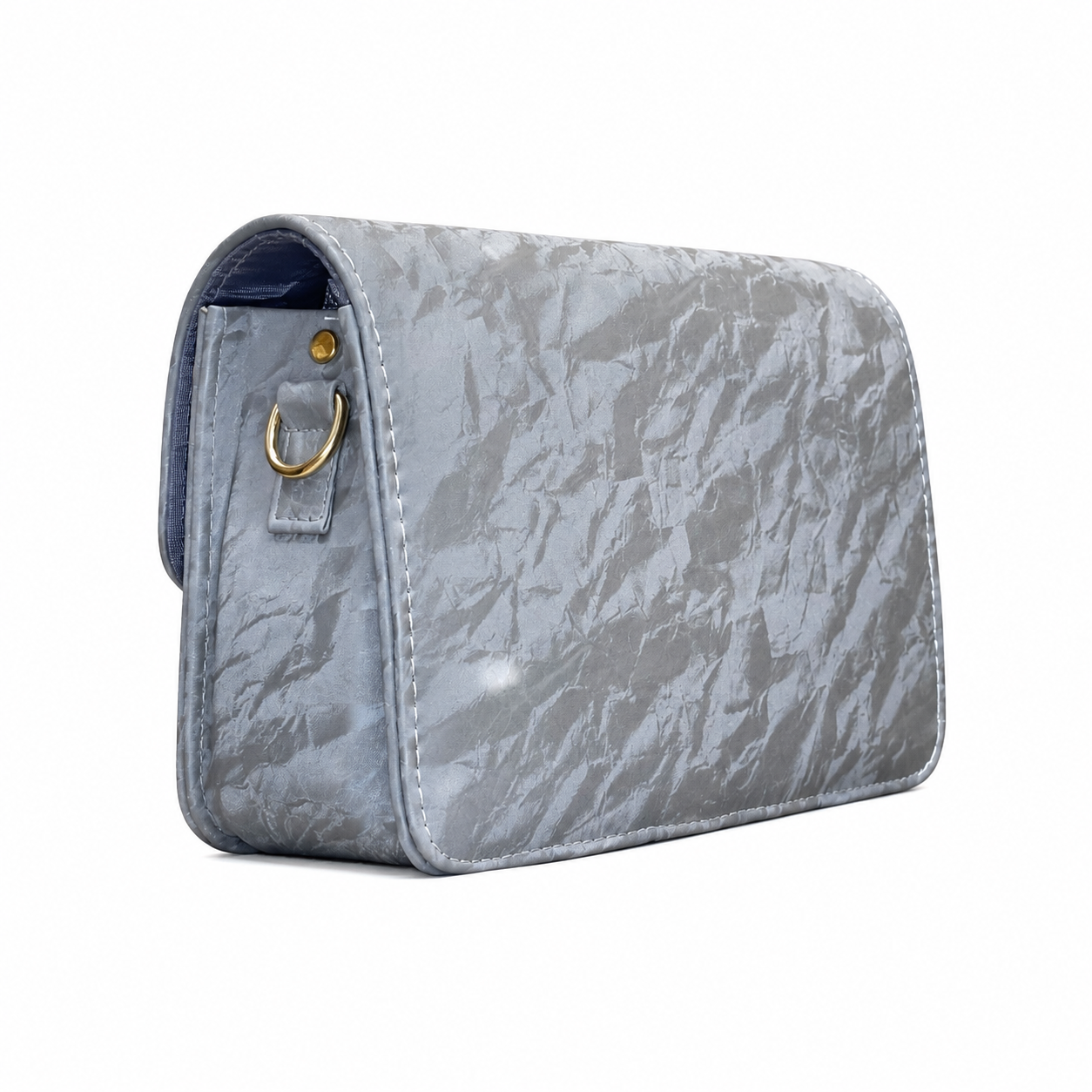 Marbled Flap Clutch Bag