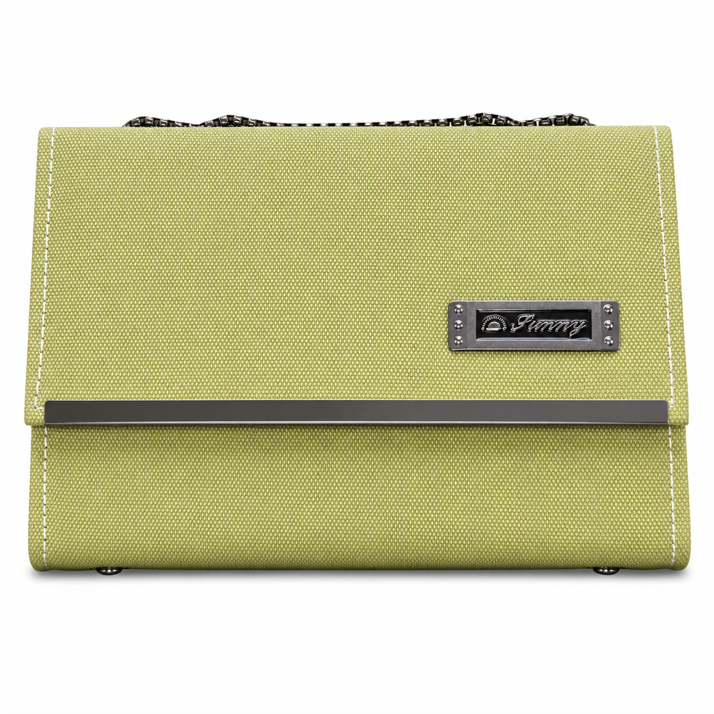 Rectangular Textured Chain Flap Shoulder Bag