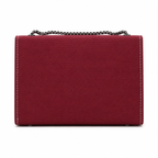 Textured Flap Chain Shoulder Bag