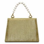 Pearl-Beaded Top-Handle Handbag