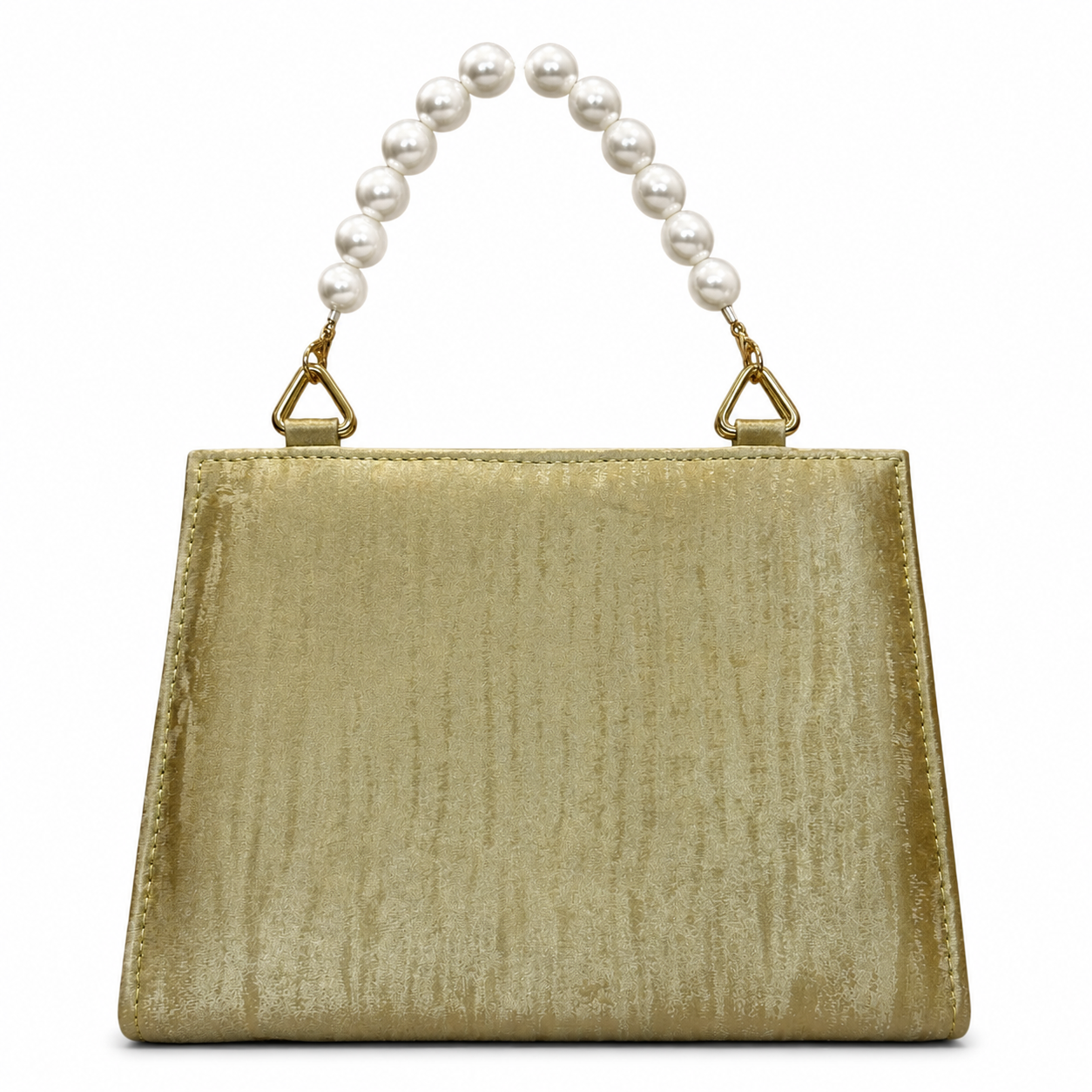 Pearl-Beaded Top-Handle Handbag