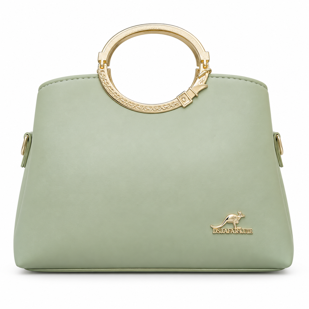 Ring-Handle Handbag