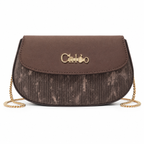 Pleated Textured Flap Chain Shoulder Bag