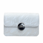 Marbled Flap Clutch Bag