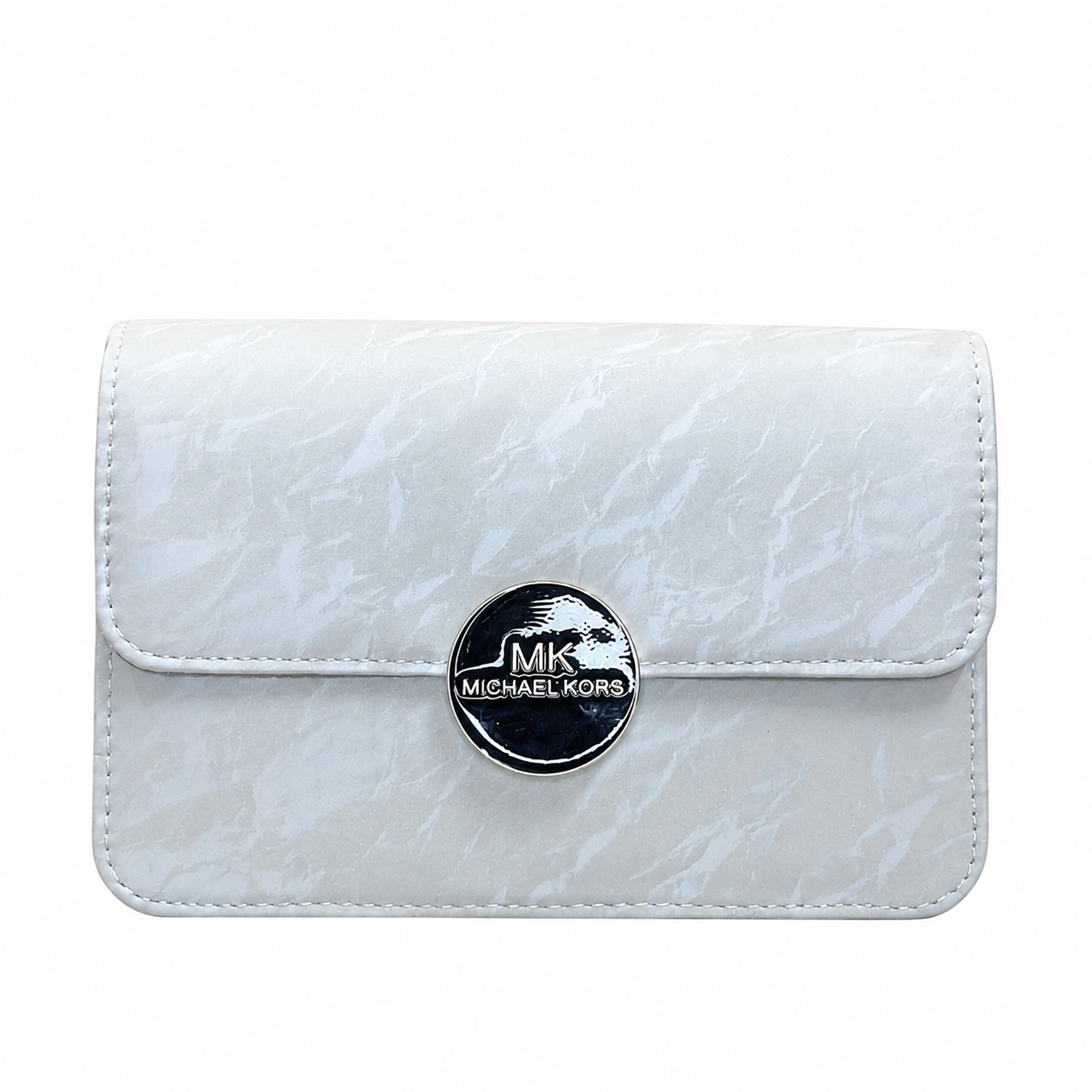 Marbled Flap Clutch Bag