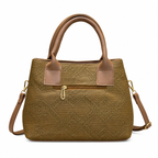 Structured Embossed Mommy Tote Bag