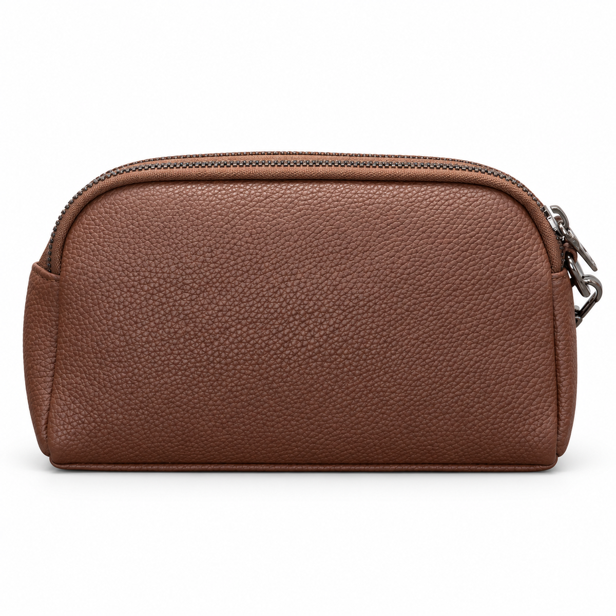 Textured Mini Zipper Pouch with Strap